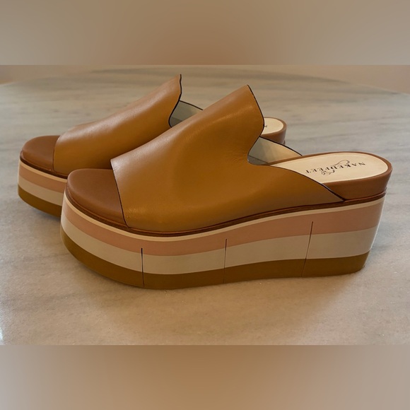 Naked Feet Flow Platform Sandals in Ecru Leather size 9 - Picture 4 of 11